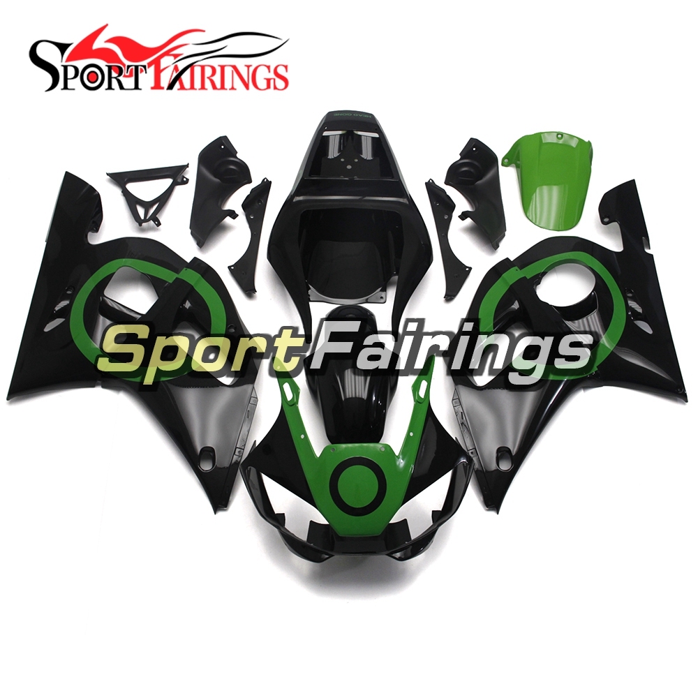 Fairing Kit Fit For Yamaha YZF R6 1998 - 2002 - Black Green
