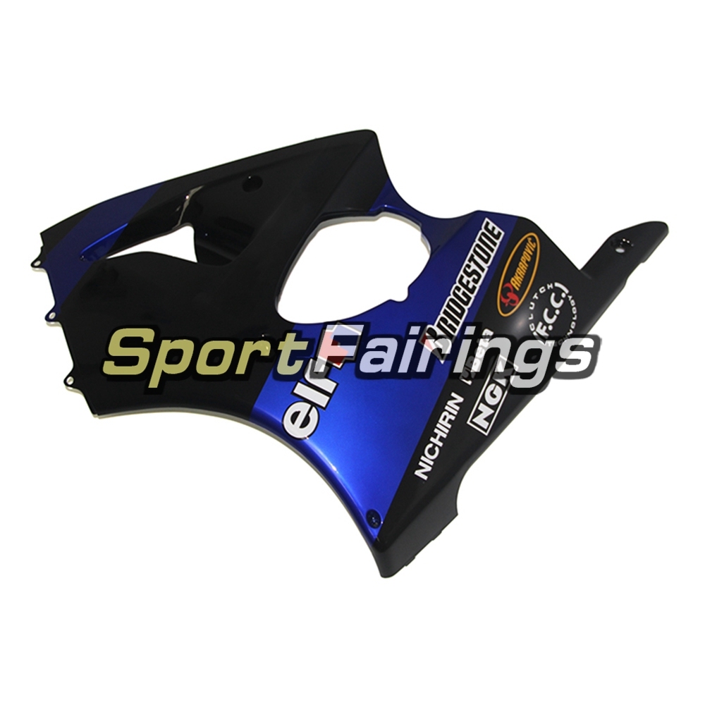 Fairing Kit Fit For Kawasaki ZX6R 2000-2002- Elf Black Blue
