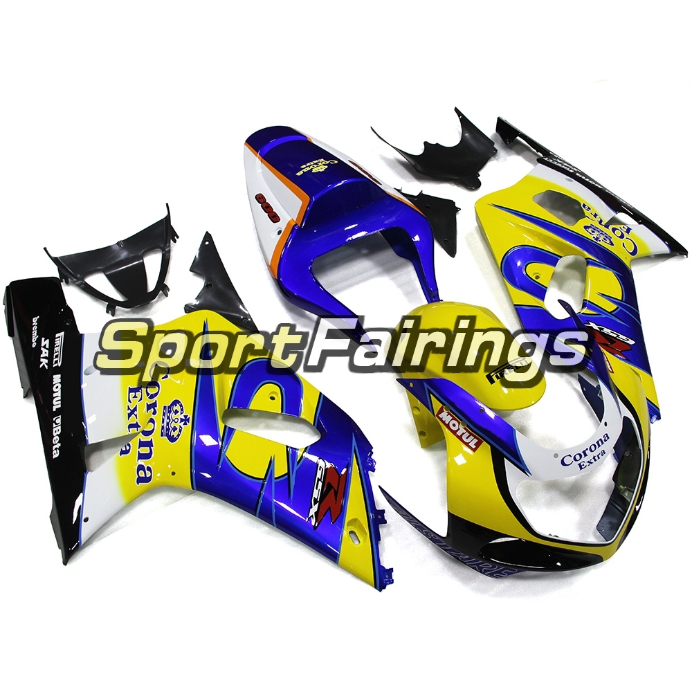 Fairing Kit Fit For Suzuki GSXR600 750 2000-2003 -Blue Yellow