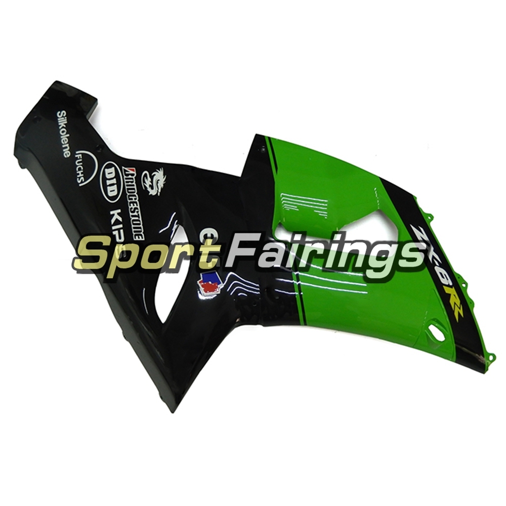 Fairing Kit Fit For Kawasaki ZX6R 2005 - 2006 - Nakano Green Black
