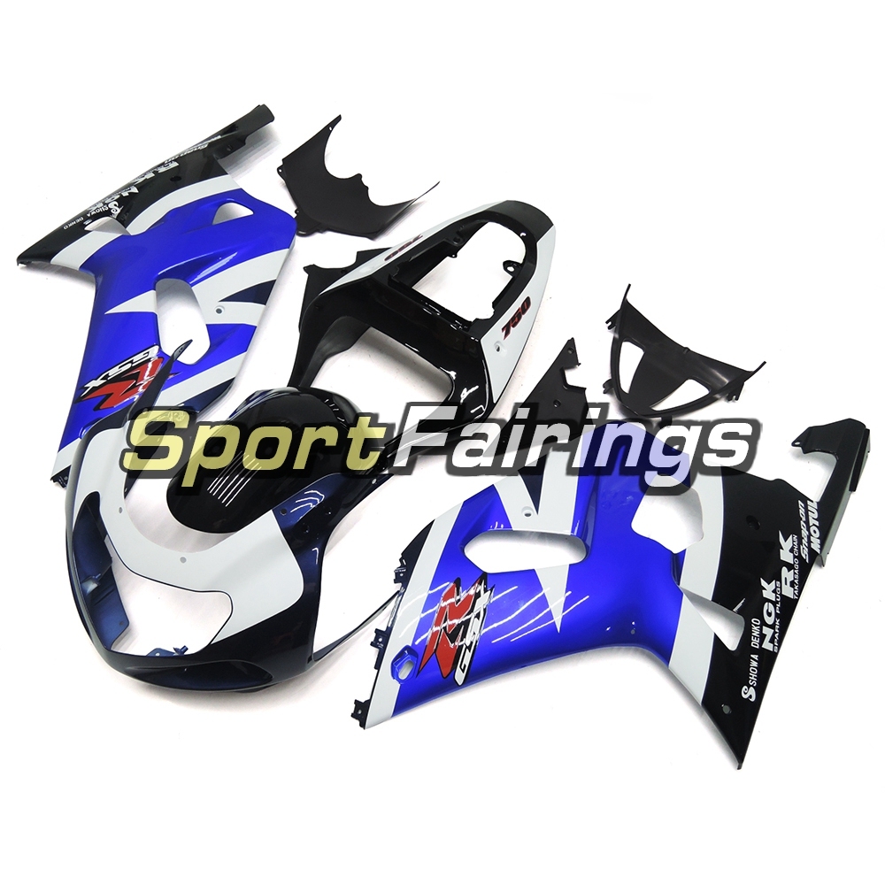 Fairing Kit Fit For Suzuki GSXR600 750 2000-2003 -Black Blue