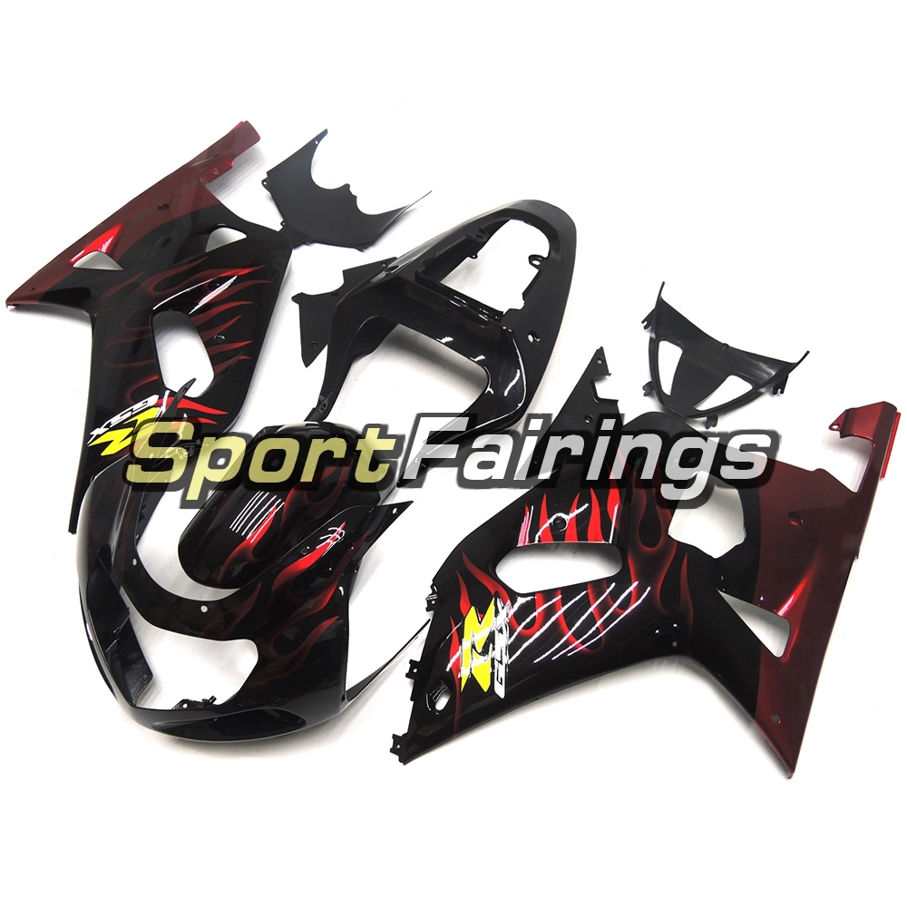 Fairing Kit Fit For Suzuki GSXR600 750 2000-2003 -Black Red