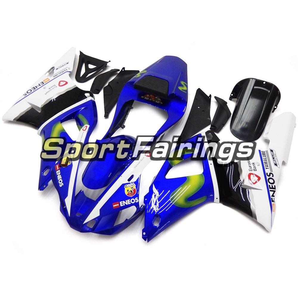 Fairing Kit Fit For Yamaha YZF R1 2000 2001 - Blue White