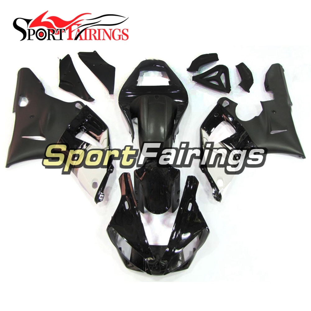 Fairing Kit Fit For Yamaha YZF R1 2000 2001 - Black White