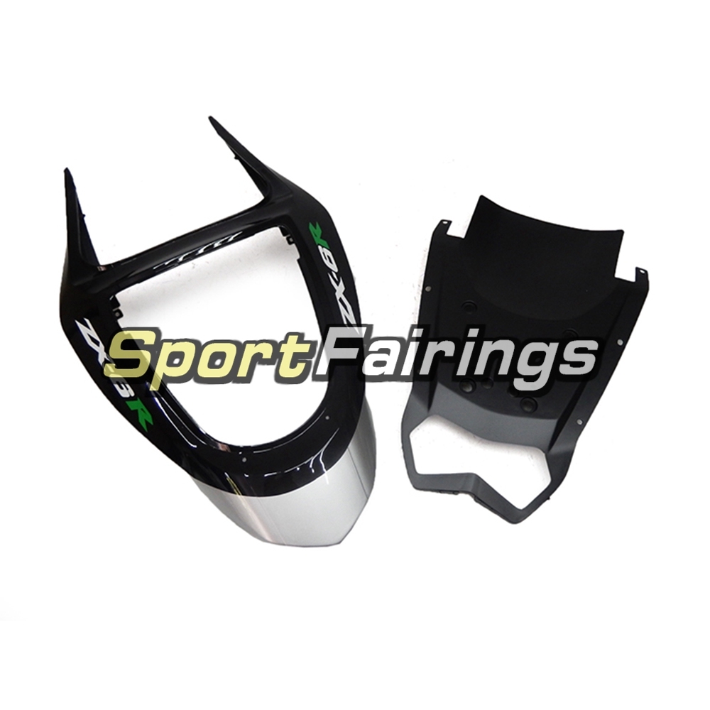 Fairing Kit Fit For Kawasaki ZX6R 2003-2004- Sliver Black