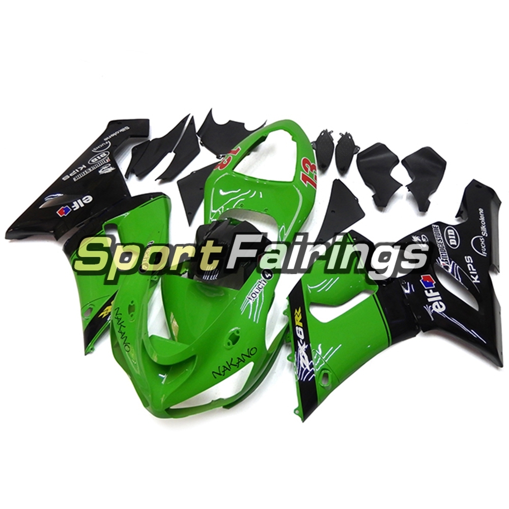Fairing Kit Fit For Kawasaki ZX6R 2005 - 2006 - Nakano Green Black