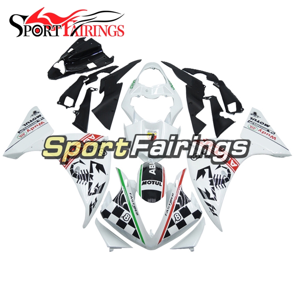 Fairing Kit Fit For Yamaha YZF R1 2009 - 2011 -White Black