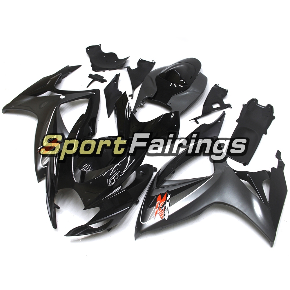 Fairing Kit Fit For Suzuki GSXR600 750 2006 - 2007 - Matte Grey Black