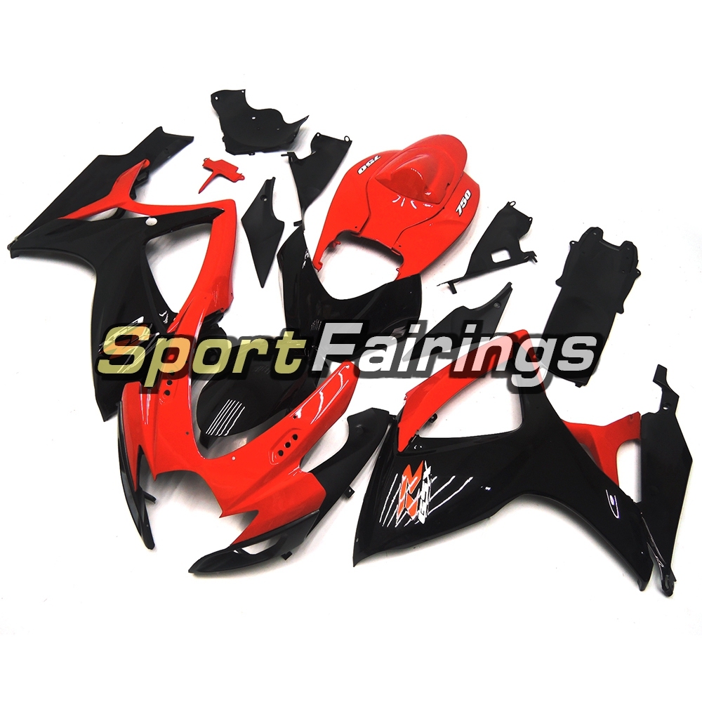 Fairing Kit Fit For Suzuki GSXR600 750 2006 - 2007 - Red Black