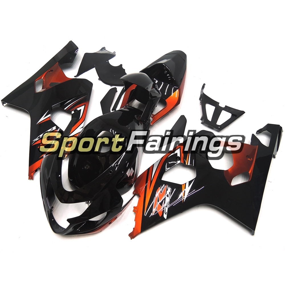 Fairing Kit Fit For Suzuki GSXR600 750 2004 - 2005 - Black Orange