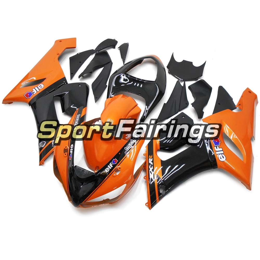 Fairing Kit Fit For Kawasaki ZX6R 2005 - 2006 -Orange Black