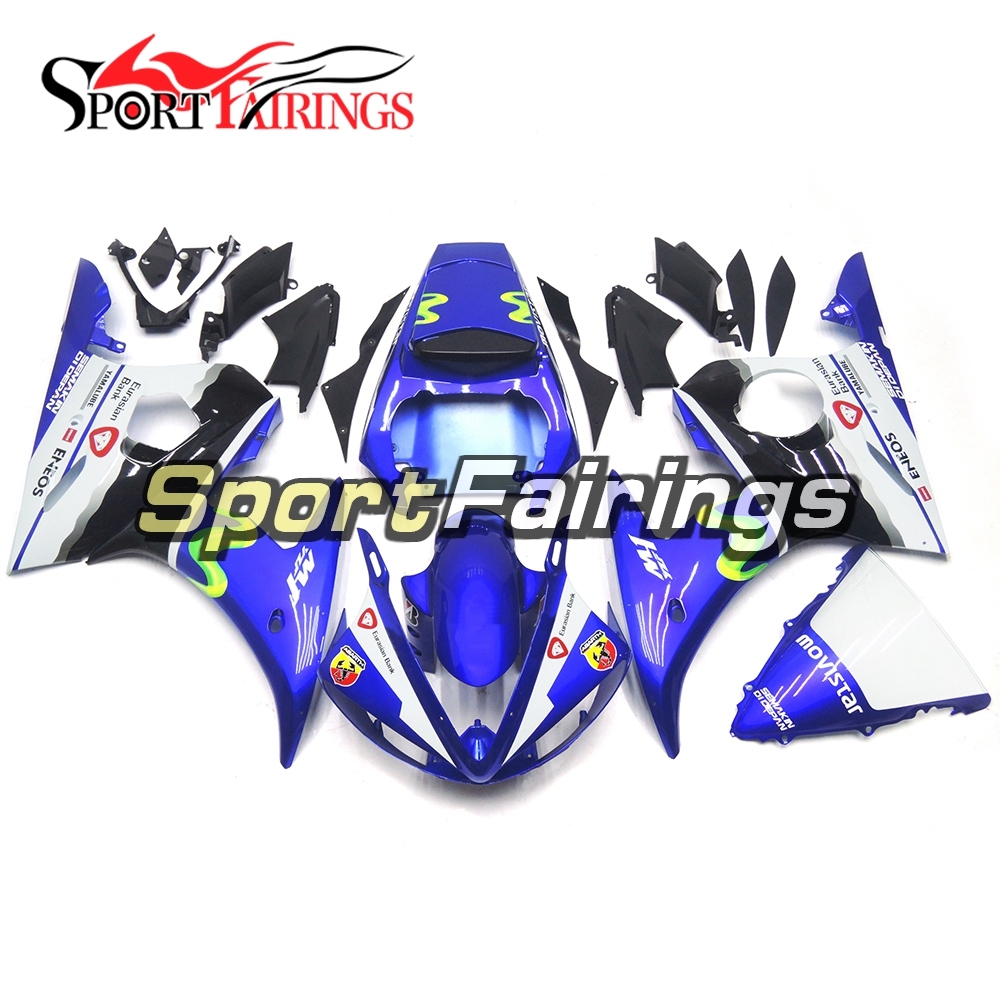 Fairing Kit Fit For Yamaha YZF R6 2005 -  Movistar Blue