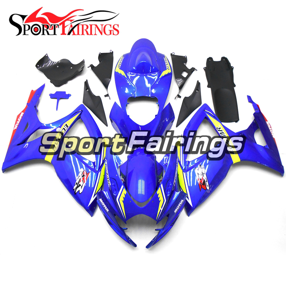Fairing Kit Fit For Suzuki GSXR600 750 2006 - 2007 - Blue Yellow