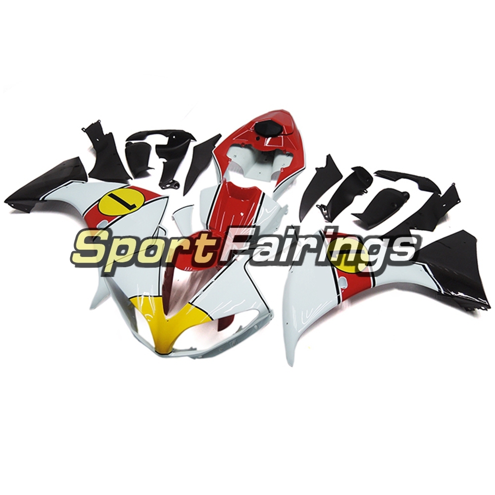 Fairing Kit Fit For Yamaha YZF R1 2009 - 2011 -White Red Yellow