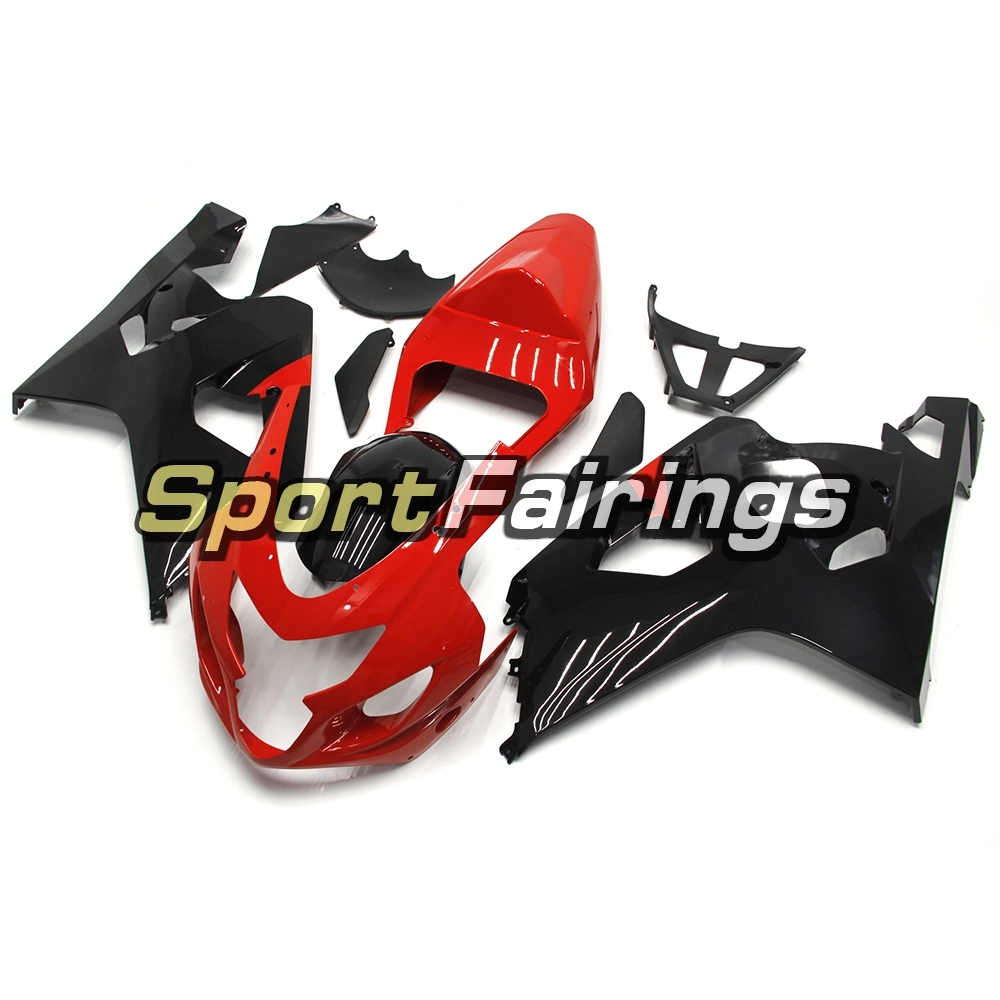 Fairing Kit Fit For Suzuki GSXR600 750 2004 - 2005 -Red Black