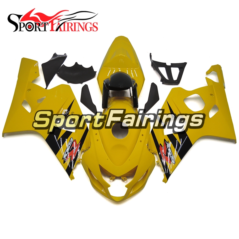 Fairing Kit Fit For Suzuki GSXR600 750 2004 - 2005 - Gloss Yellow