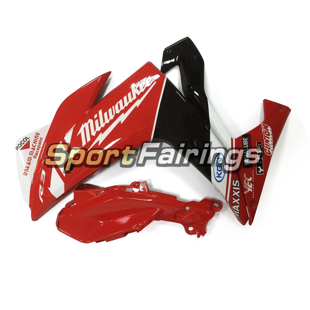 Fairing Kit Fit For Yamaha YZF R25 R3 2014 - 2018 - Red White