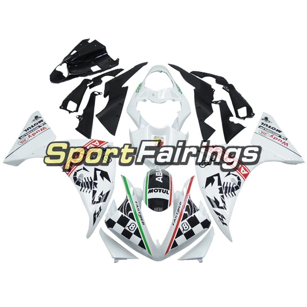 Fairing Kit Fit For Yamaha YZF R1 2009 - 2011 -White Black