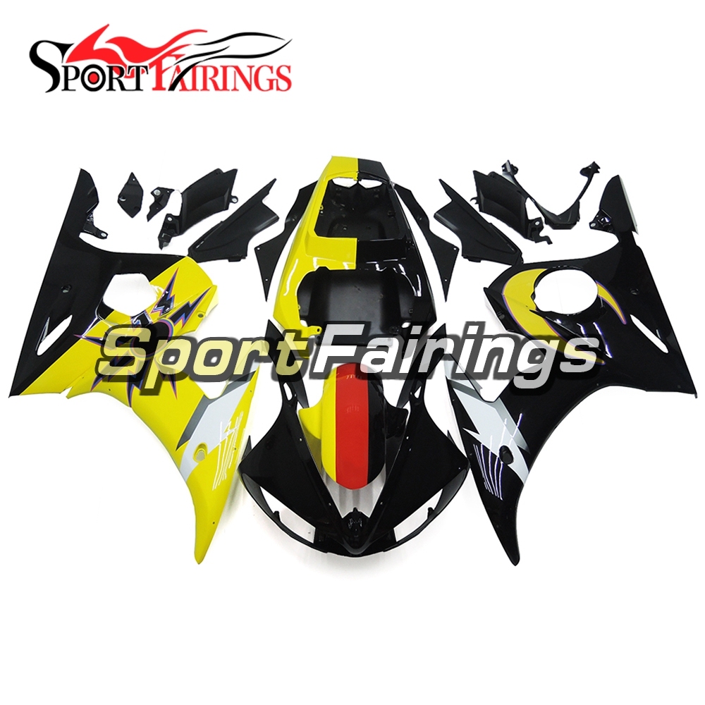 Fairing Kit Fit For Yamaha YZF R6 2005 -  Yellow Black