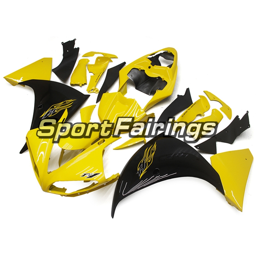 Fairing Kit Fit For Yamaha YZF R1 2009 - 2011 -Gloss Yellow Black