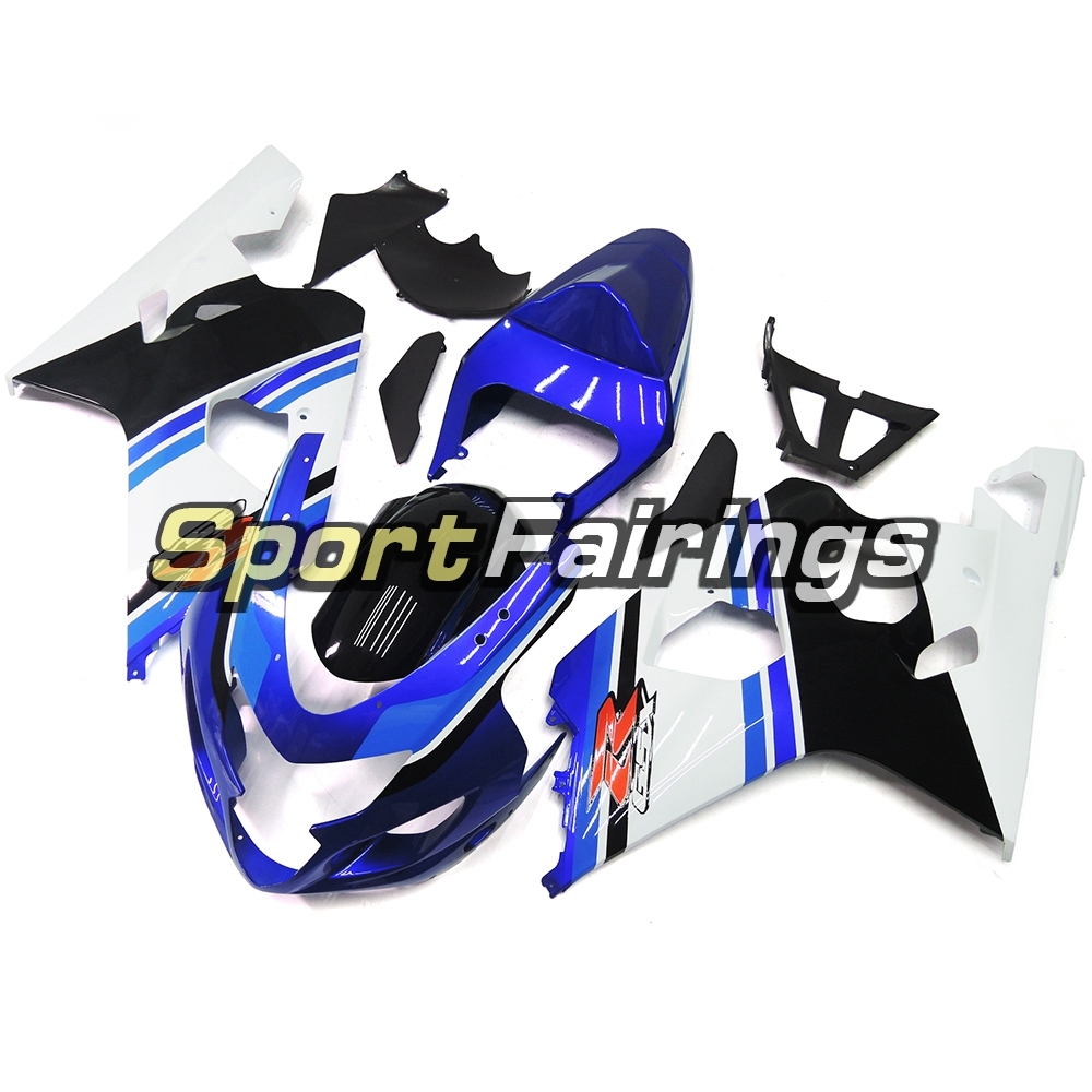 Fairing Kit Fit For Suzuki GSXR600 750 2004 - 2005 - Blue Black White