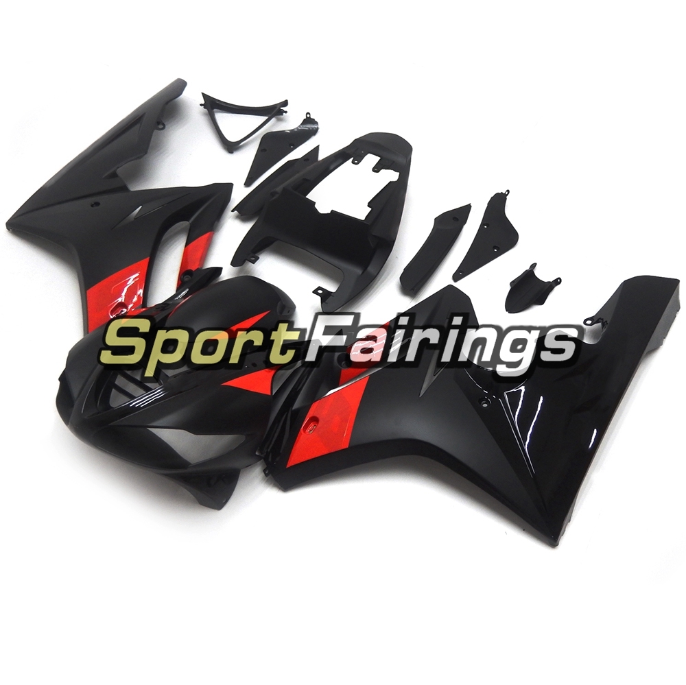 Fairing Kit Fit For Daytona675 2009 - 2012 -Matte Black Red
