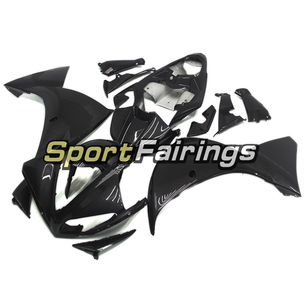 Fairing Kit Fit For Yamaha YZF R1 2009 - 2011 -Carbon Fiber Effect Black