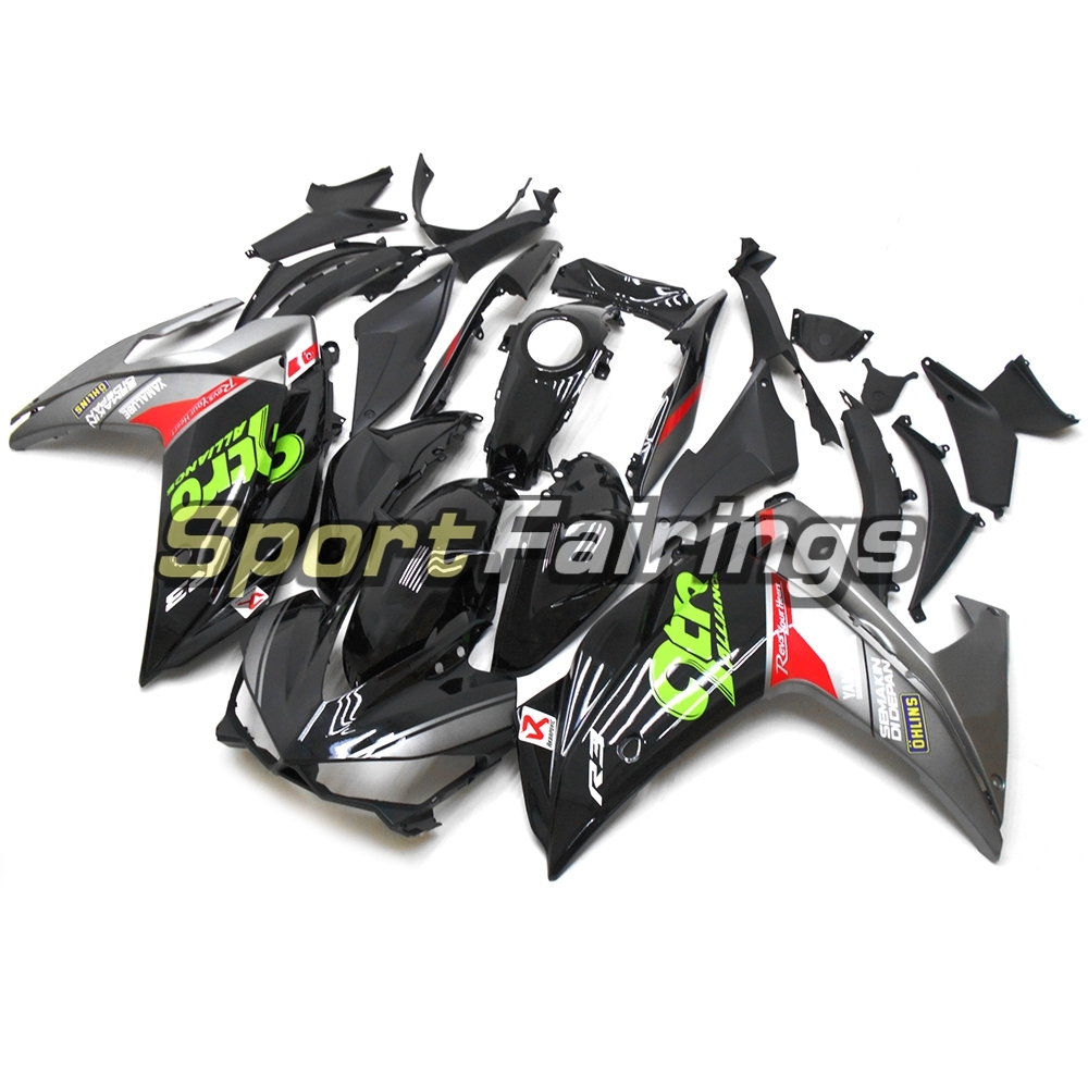 Fairing Kit Fit For Yamaha YZF R25 R3 2014 - 2018 - Silver Black