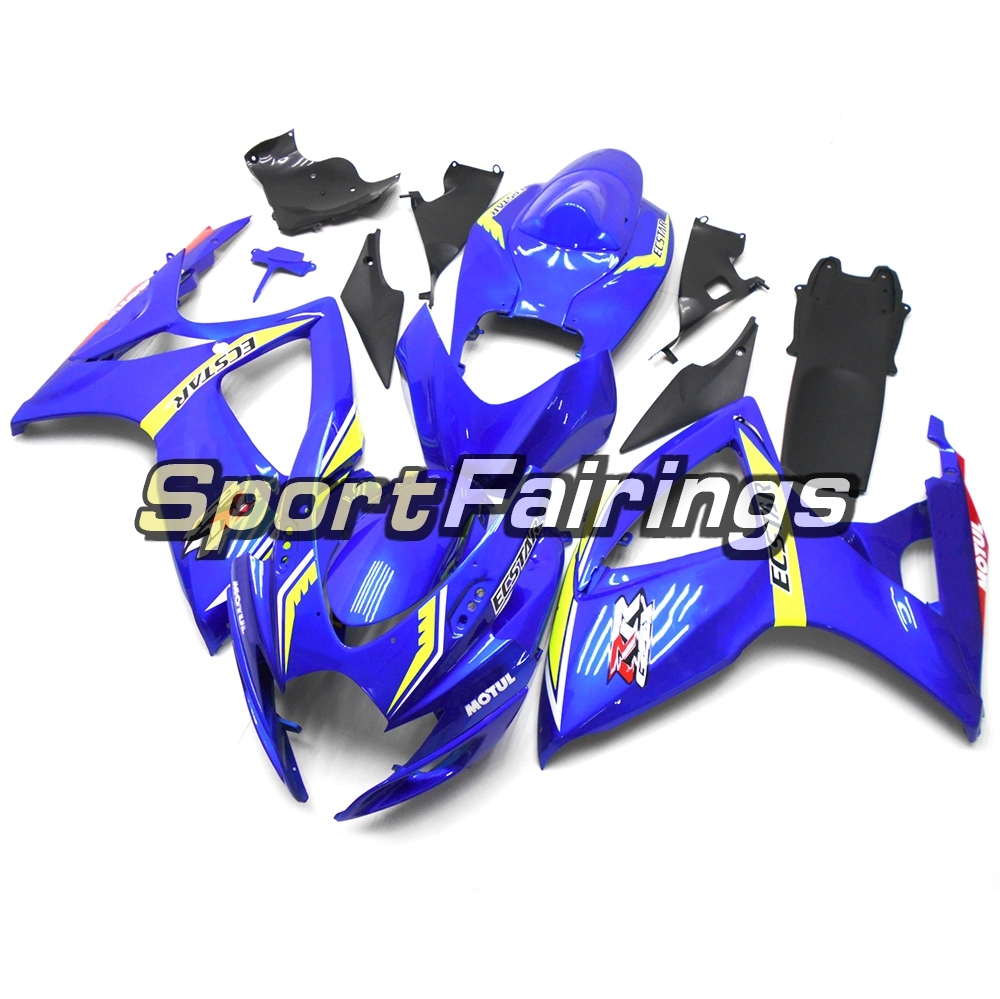 Fairing Kit Fit For Suzuki GSXR600 750 2006 - 2007 - Blue Yellow