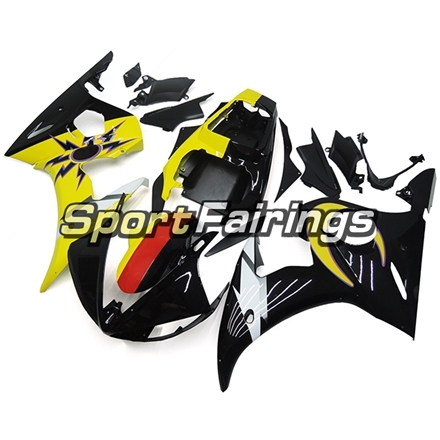 Fairing Kit Fit For Yamaha YZF R6 2005 -  Yellow Black
