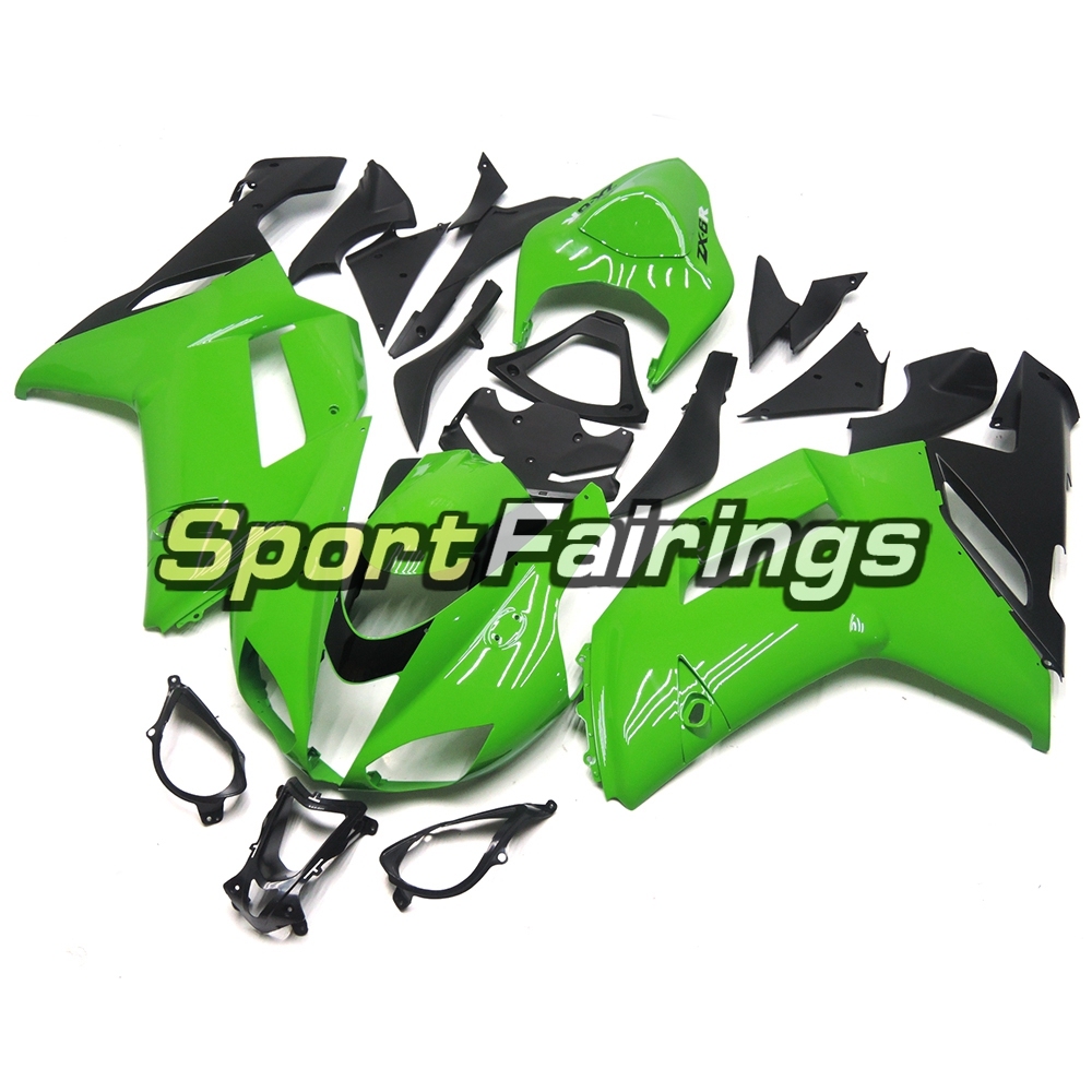 Fairing Kit Fit For Kawasaki ZX6R 2007 - 2008 -Green