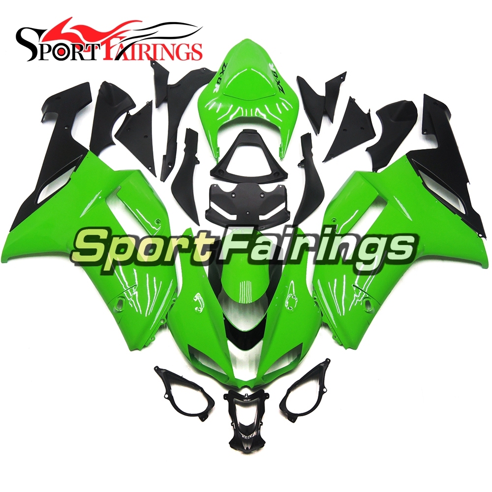 Fairing Kit Fit For Kawasaki ZX6R 2007 - 2008 -Green