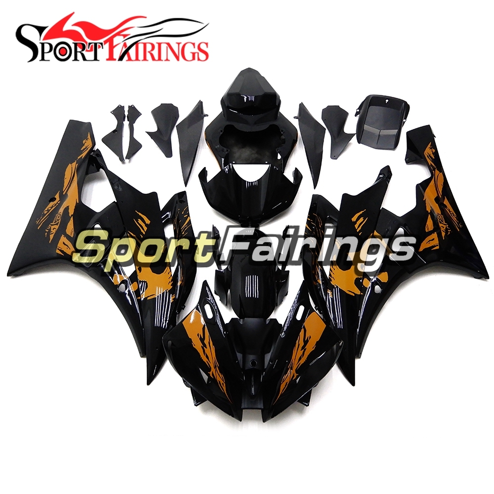 Fairing Kit Fit For Yamaha YZF R6 2006 2007 - Black Orange