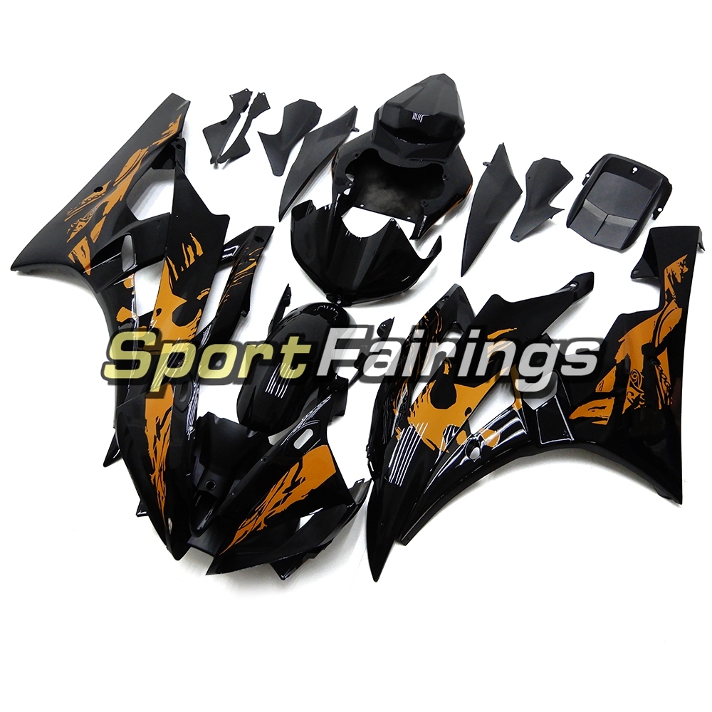 Fairing Kit Fit For Yamaha YZF R6 2006 2007 - Black Orange
