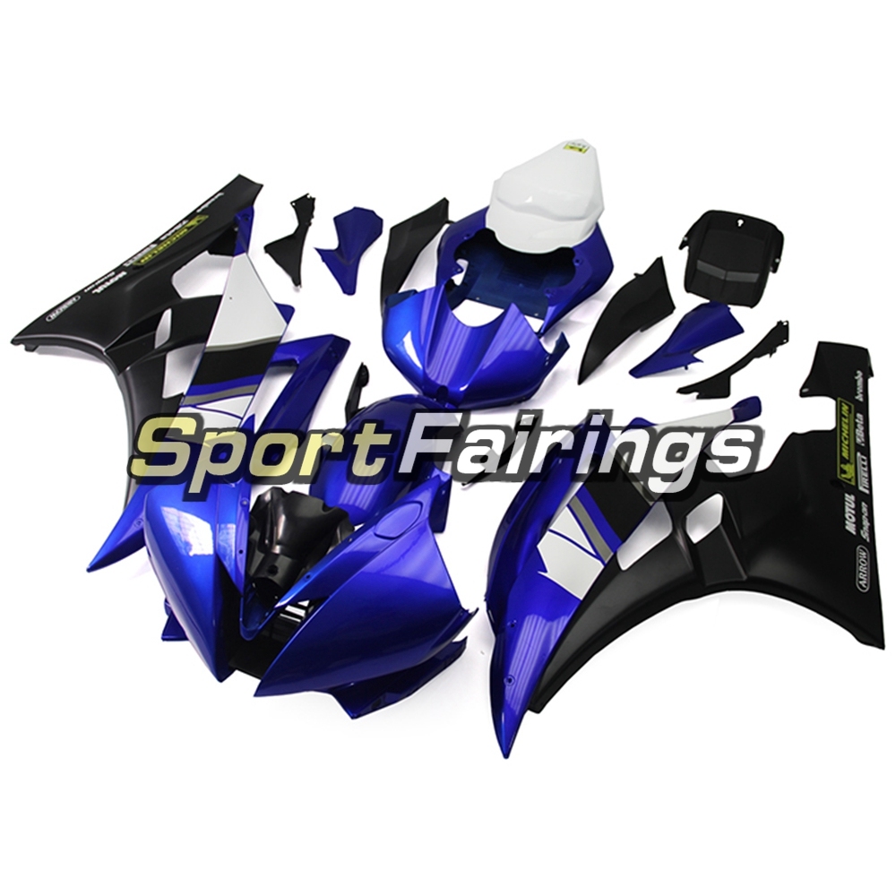 Fairing Kit Fit For Yamaha YZF R6 2006 2007 - Blue White