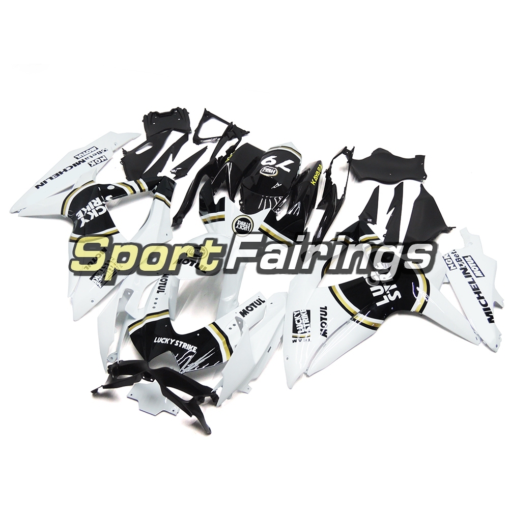 Fairing Kit Fit For Suzuki GSXR600 750 2008 - 2010 - White Black Gold