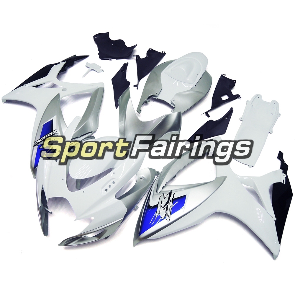 Fairing Kit Fit For Suzuki GSXR600 750 2006 - 2007 - White Silver