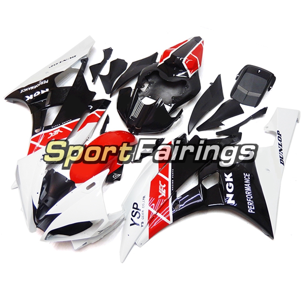 Fairing Kit Fit For Yamaha YZF R6 2006 2007 - White Red Black