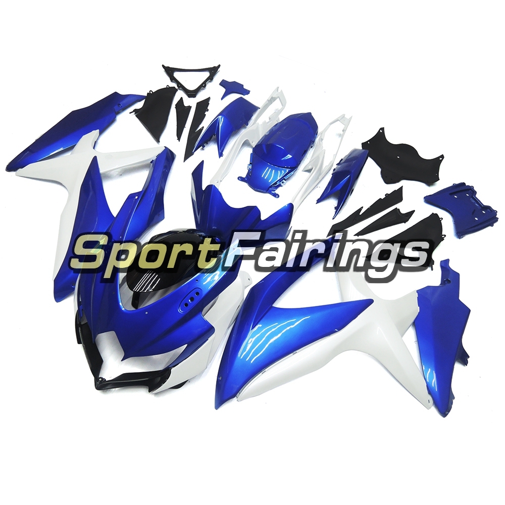 Fairing Kit Fit For Suzuki GSXR600 750 2008 - 2010 - Blue Black White