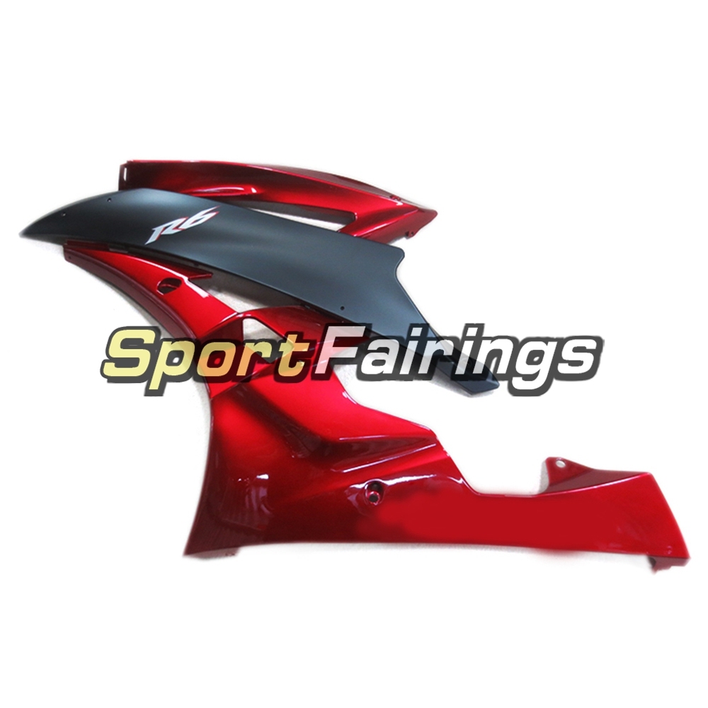 Fairing Kit Fit For Yamaha YZF R6 2006 2007 - Pearl Red Black