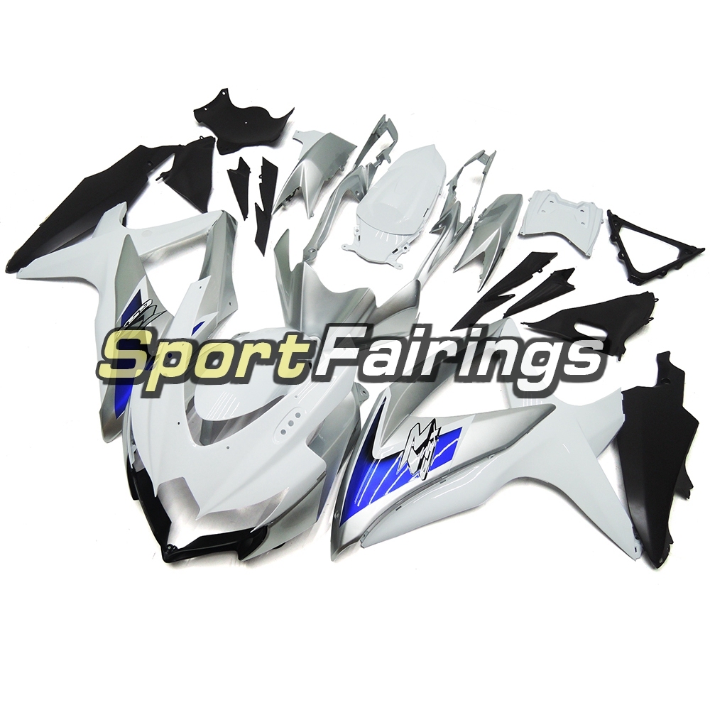 Fairing Kit Fit For Suzuki GSXR600 750 2008 - 2010 - White Silver