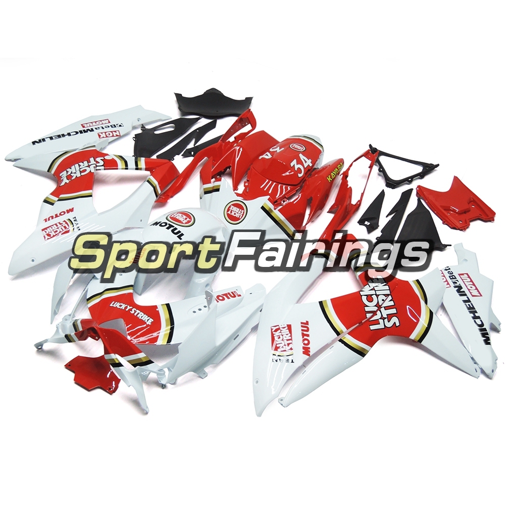 Fairing Kit Fit For Suzuki GSXR600 750 2008 - 2010 - White Red