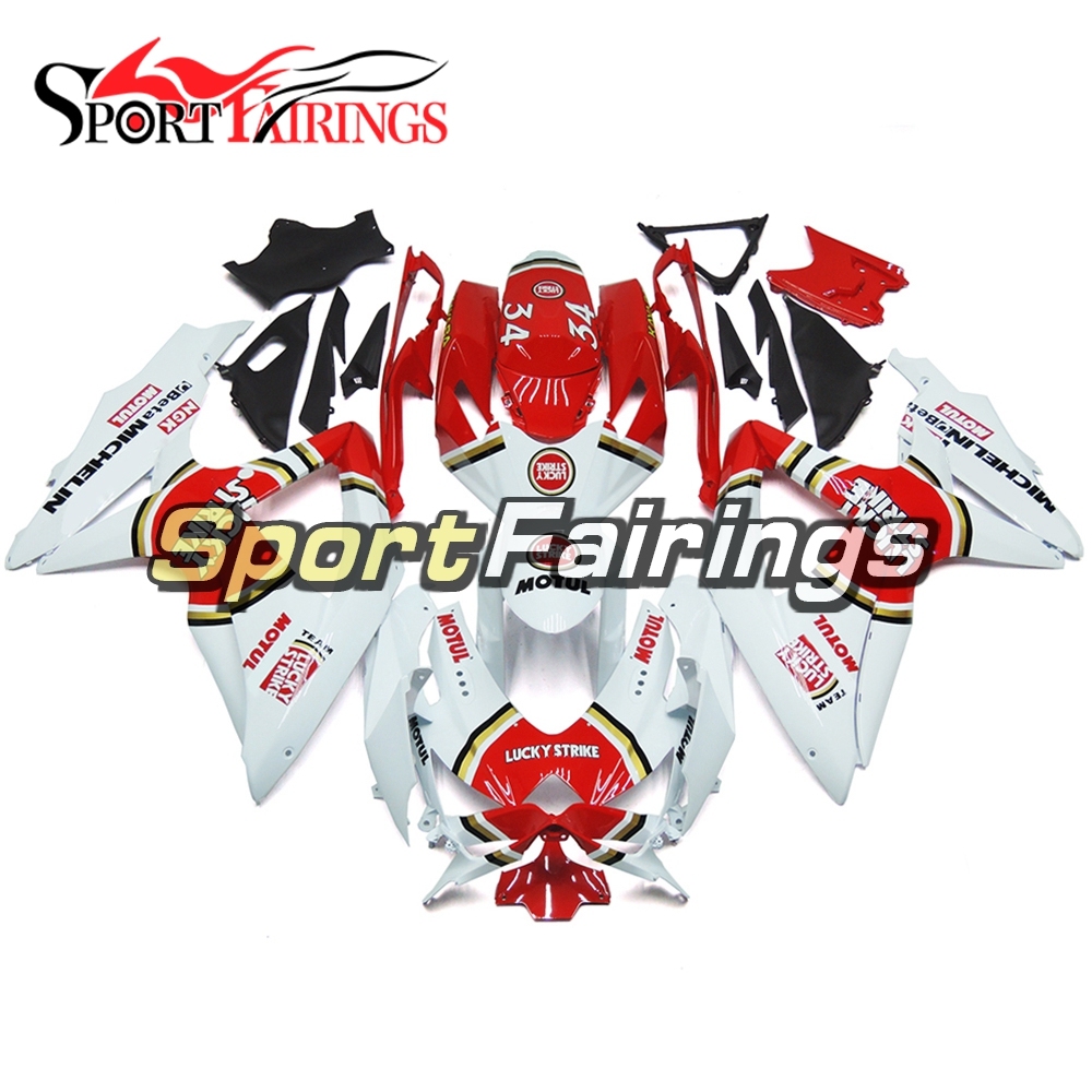 Fairing Kit Fit For Suzuki GSXR600 750 2008 - 2010 - White Red