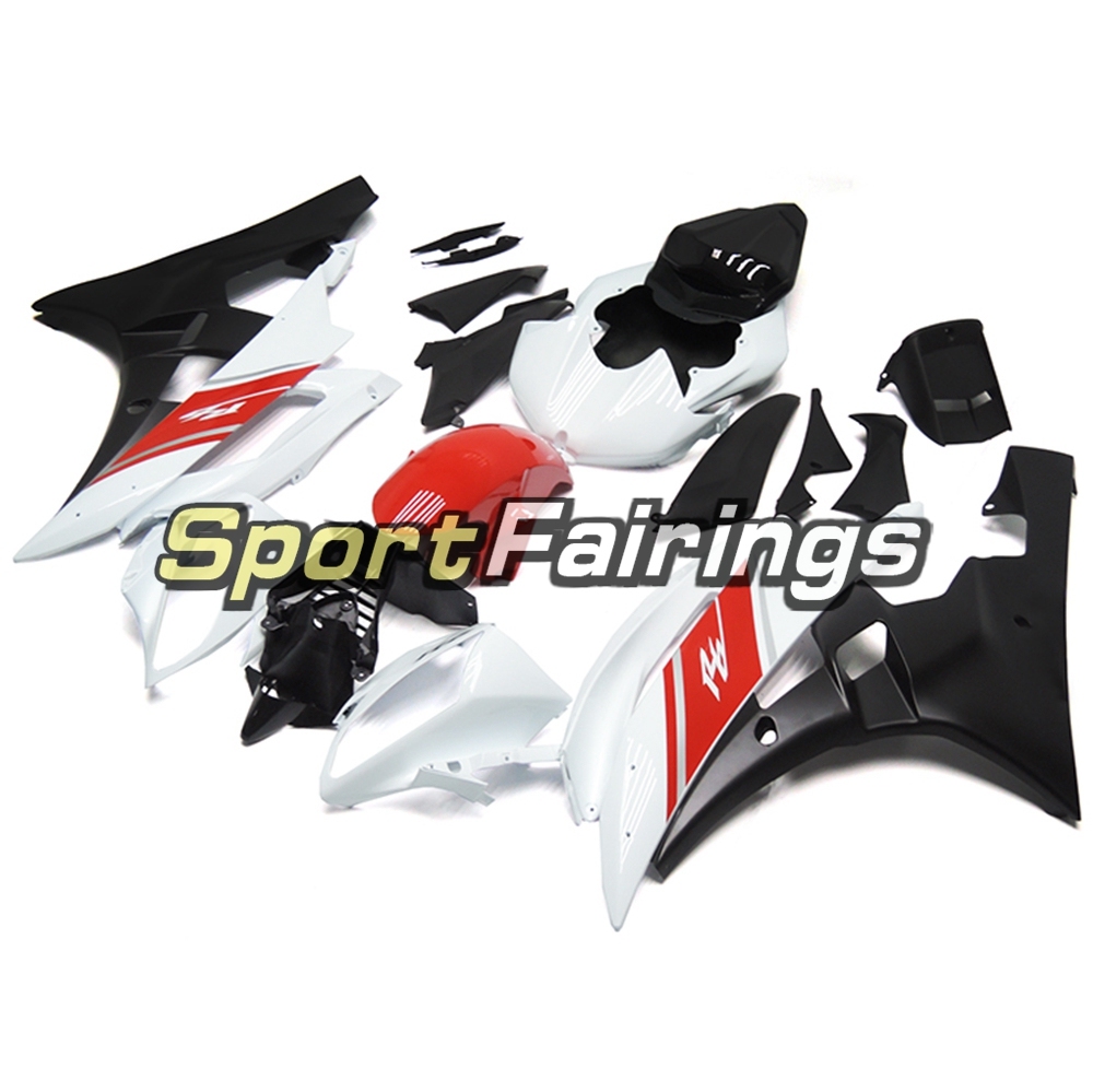 Fairing Kit Fit For Yamaha YZF R6 2006 2007 - White Red