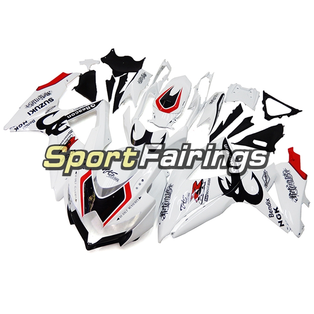 Fairing Kit Fit For Suzuki GSXR600 750 2008 - 2010 - White Black