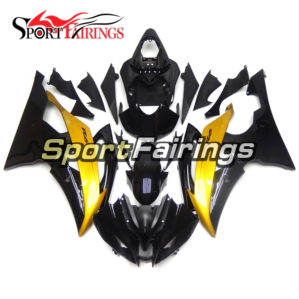 Fairing Kit Fit For Yamaha YZF R6 2008 - 2016 - Black Gold