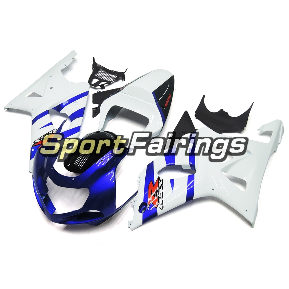 Fairing Kit Fit For Suzuki GSXR1000 K1/K2 2000 - 2002 - White Blue Black