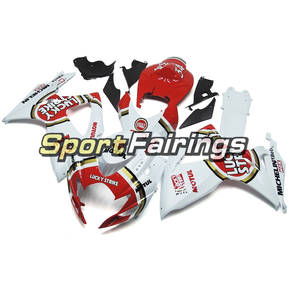 Fairing Kit Fit For Suzuki GSXR600 750 2006 - 2007 - Gloss White Red