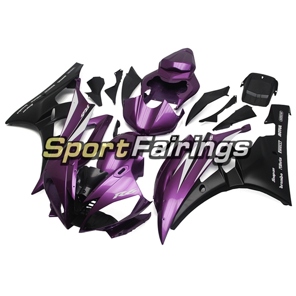 Fairing Kit Fit For Yamaha YZF R6 2006 2007 - Purple Black