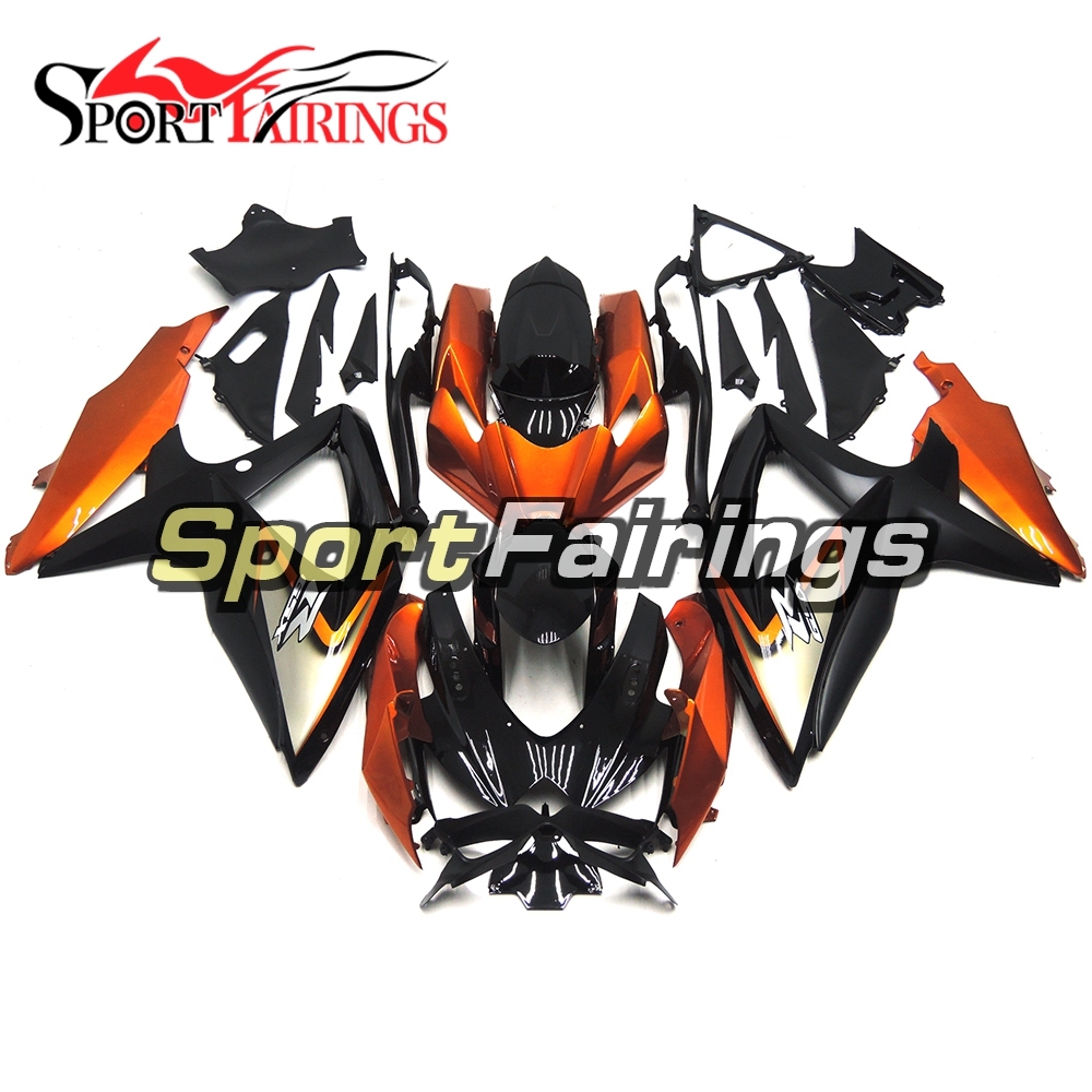 Fairing Kit Fit For Suzuki GSXR600 750 2008 - 2010 - Orange Black